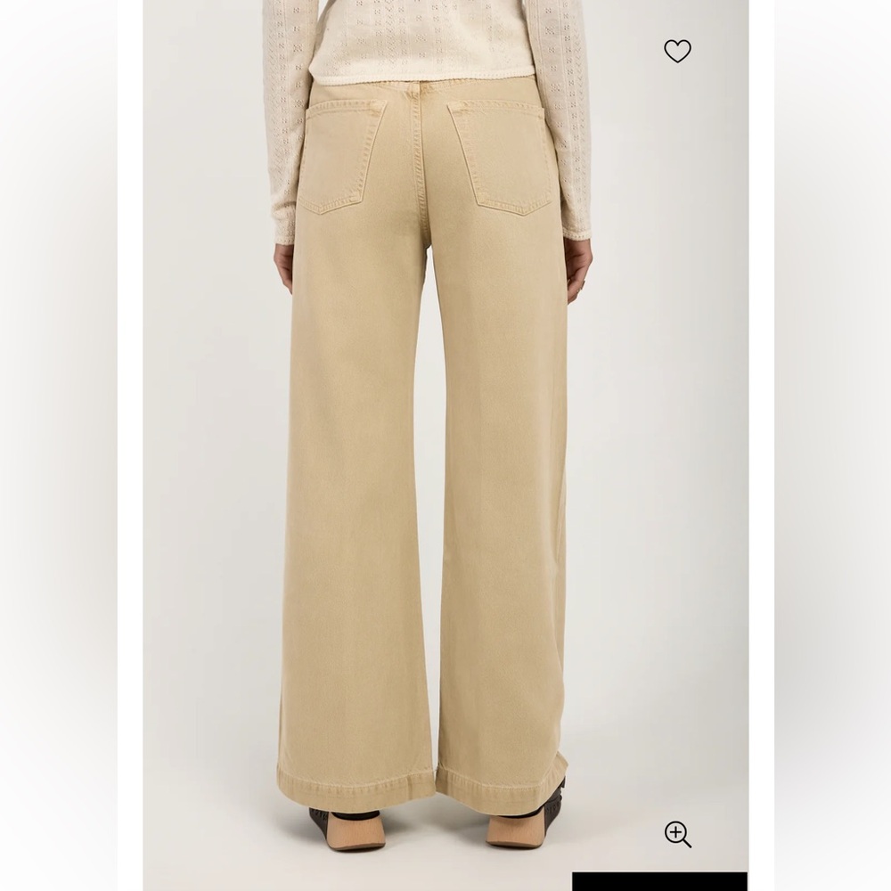 Citizens Of Humanity wide leg Beverly trouser in Taos Sand - Picture 3 of 9